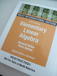 Elementary Linear Algebra 