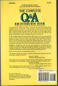 The Complete Q and A Job Interview Book 