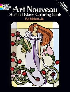 Art Nouveau Stained Glass Coloring Book 