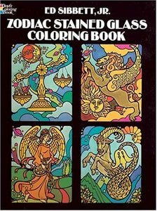 Zodiac Stained-Glass Colouring Book 