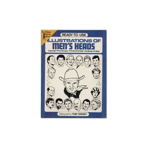 Ready-to-Use Illustrations of Men's Heads 