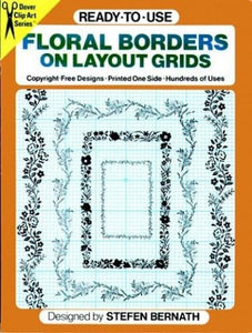 Ready-to-Use Floral Borders on Layout Grids 