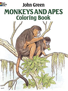 Monkeys and Apes Coloring Book 