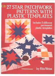 27 Star Patchwork Patterns with Plastic Templates 