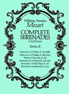 Complete Serenades In Full Score - Series II 