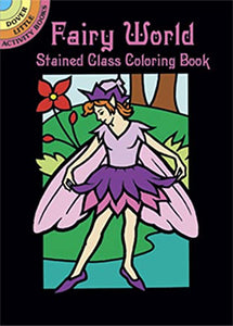 Mini Fairy World Stained Glass Coloring Book 