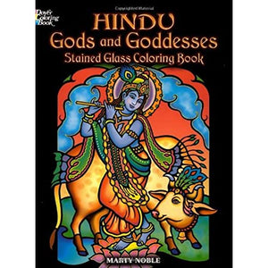 Hindu Gods and Goddesses Stained Glass Coloring Book 