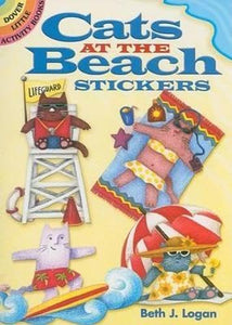 Cats at the Beach Stickers 