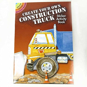 Create Your Own Construction Truck Sticker Activity Book 