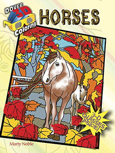 3-D Coloring Book - Horses 