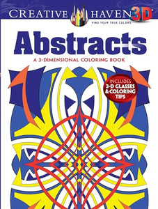 Creative Haven 3-D Abstracts Coloring Book 