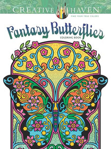 Creative Haven Fantasy Butterflies Coloring Book 