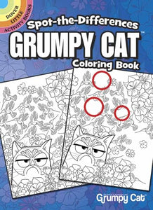 Spot-The-Differences Grumpy Cat Coloring Book 