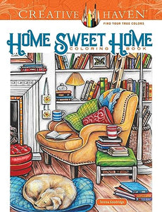 Creative Haven Home Sweet Home Coloring Book 