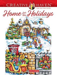 Creative Haven Home for the Holidays Coloring Book 