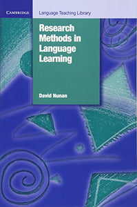 Research Methods in Language Learning 