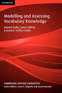 Modelling and Assessing Vocabulary Knowledge 