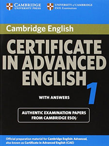 Cambridge Certificate in Advanced English 1 for updated exam Student's Book with answers 