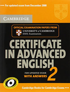 Cambridge Certificate in Advanced English 2 for Updated Exam Student's Book with answers 