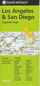 Rand McNally Los Angeles & San Diego, California Regional Map 