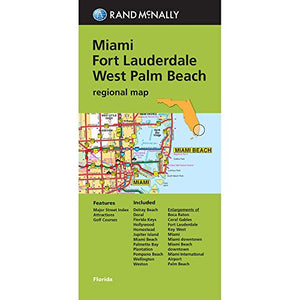 Rand McNally: Miami/Fort Lauderdale/West Palm Beach Regional Map 