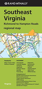 Rand McNally Southeast Virginia Regional Map 