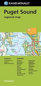 Rand McNally Puget Sound, Washington Regional Map 