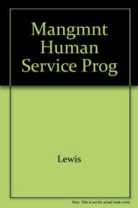 Mangmnt Human Service Prog 