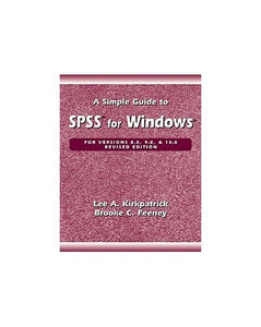 A Simple Guide to SPSS for Windows 