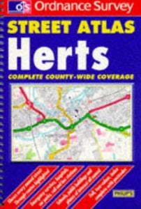 Ordnance Survey Hertfordshire Street Atlas 