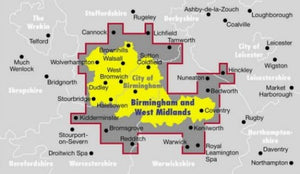 Ordnance Survey Birmingham and West Midlands Street Atlas 