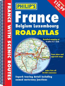 France, Belgium, Luxemborg Road Atlas 