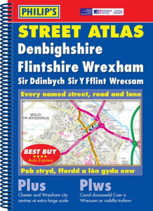 Philip's Street Atlas Denbighshire, Flintshire and Wrexham 