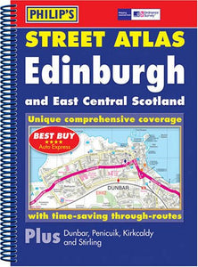 Philip's Street Atlas Edinburgh and East Central Scotland 