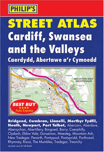 Philip's Street Atlas Cardiff, Swansea and the Valleys 