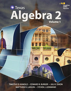 HMH Algebra  Texas Interactive Student Edition Volume 