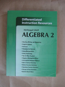 Holt McDougal Larson Algebra 2: Differentiated Instruction Resources 