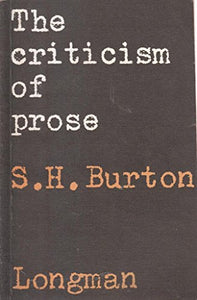 The Criticism of Prose 