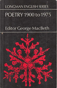 Poetry 1900 - 1975 