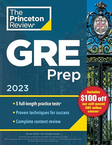 Princeton Review GRE Prep, 2023 