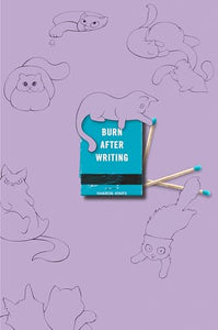 Burn After Writing (Purple With Cats) 