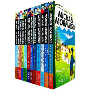 Michael Morpurgo Collection 12 Books Set (Waiting for Anya, From Hereabout Hill, King of the Cloud Forests, Kensuke's Kingdom, Why the Whales come, Long Way Home, My Friend Walter and More) 