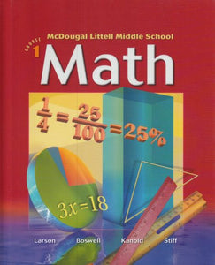 McDougal Littell Middle School Math, Course 1 