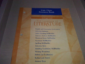 Language of Literature Resource Book Unit 3, Grade 6 