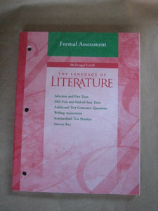 Language of Literature Formal Assessment Grade 7 (Mcdougal Littell Language of Literature) 