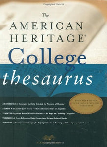 American Heritage College Thesaurus, First Edition 