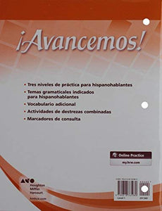 Cuaderno Para Hispanohablantes (Student Workbook) with Review Bookmarks Level 1 