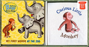 Curious Baby My First Words at the Zoo Gift Set (Curious George Book & T-shirt) 