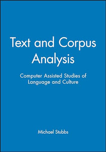 Text and Corpus Analysis 