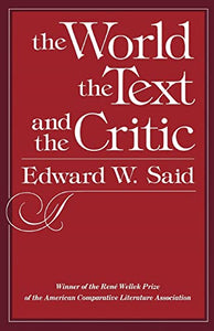 The World, the Text, and the Critic 